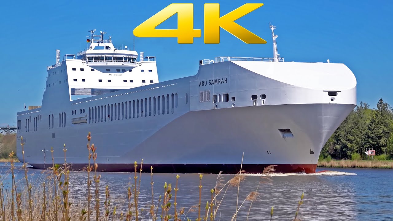 6+ HOURS OF RELAXING MARINE TRAFFIC AT THE KIEL CANAL IN GERMANY - 4K SHIPSPOTTING