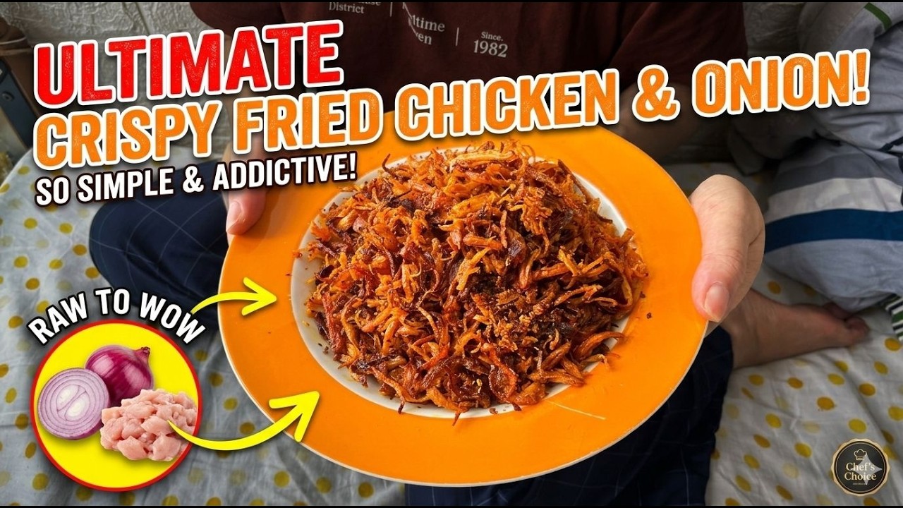 #food #chickenrecipe #friedchicken Fried Spicy Chicken & Onion