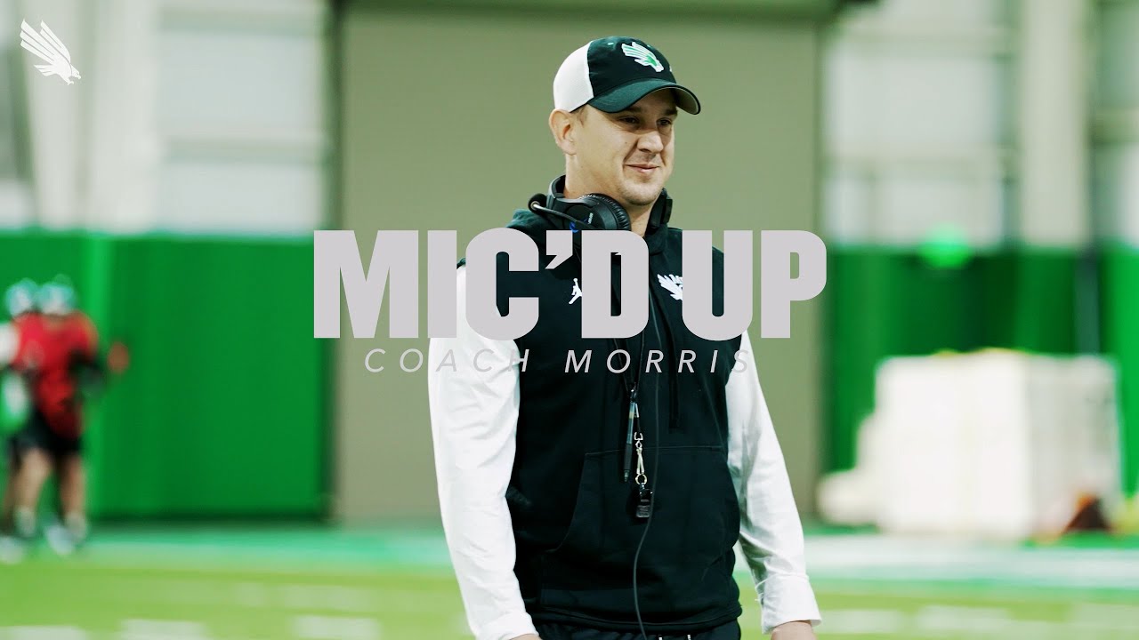 MIC'D UP: Coach Morris | Mean Green FB