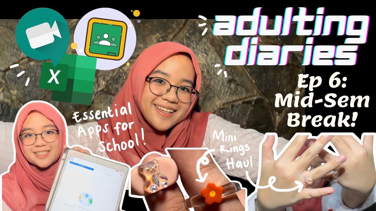 Adulting Diaries Ep 6 | Mid-sem Break; mini rings haul + essential apps for uni studies 💍👩🏻&zwj;🏫💻
