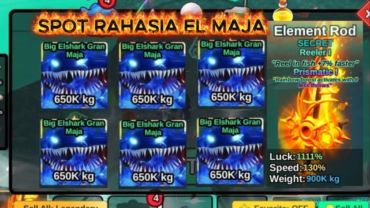 Spot mancing rahasia el maja ! langsung lulus element rod 1 hari !