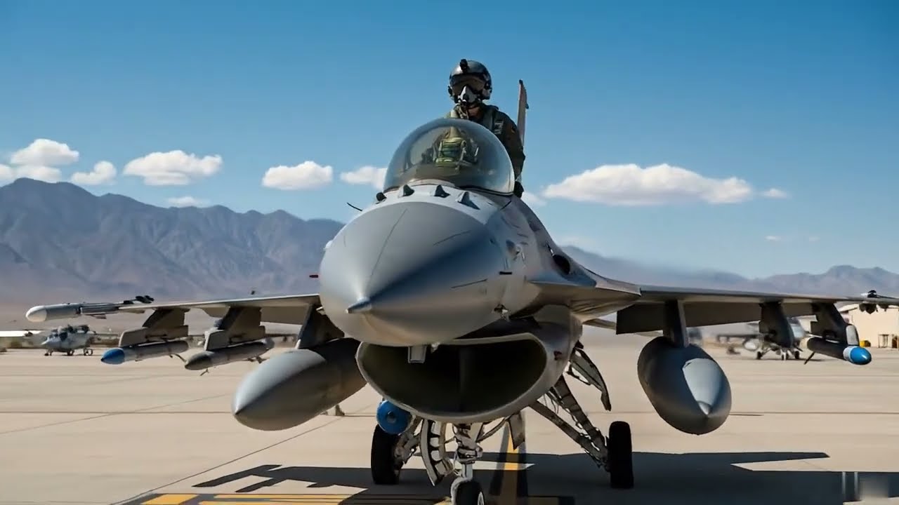 Female US F-16 Pilot Executes Insane Full-Speed Emergency Takeoff