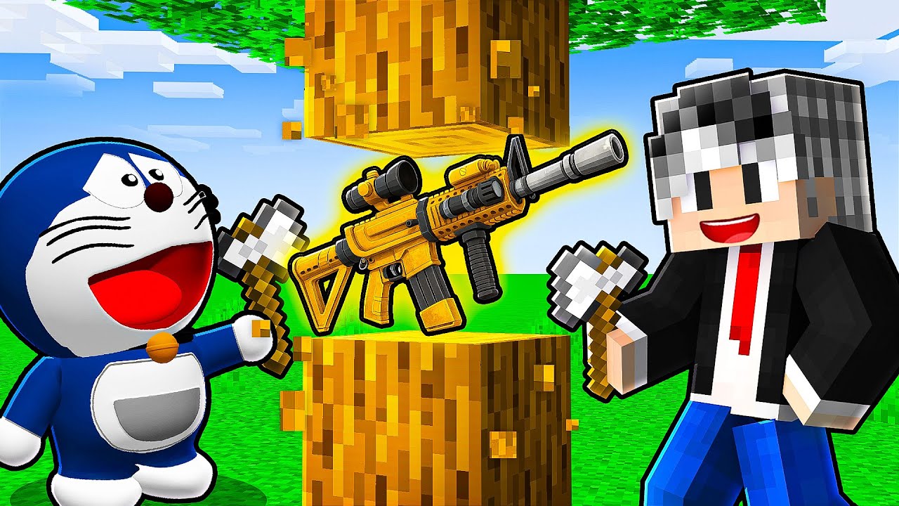 GÜROL VE TOMBİŞ HER BLOKTAN SİLAH ÇIKARTIYOR - Minecraft