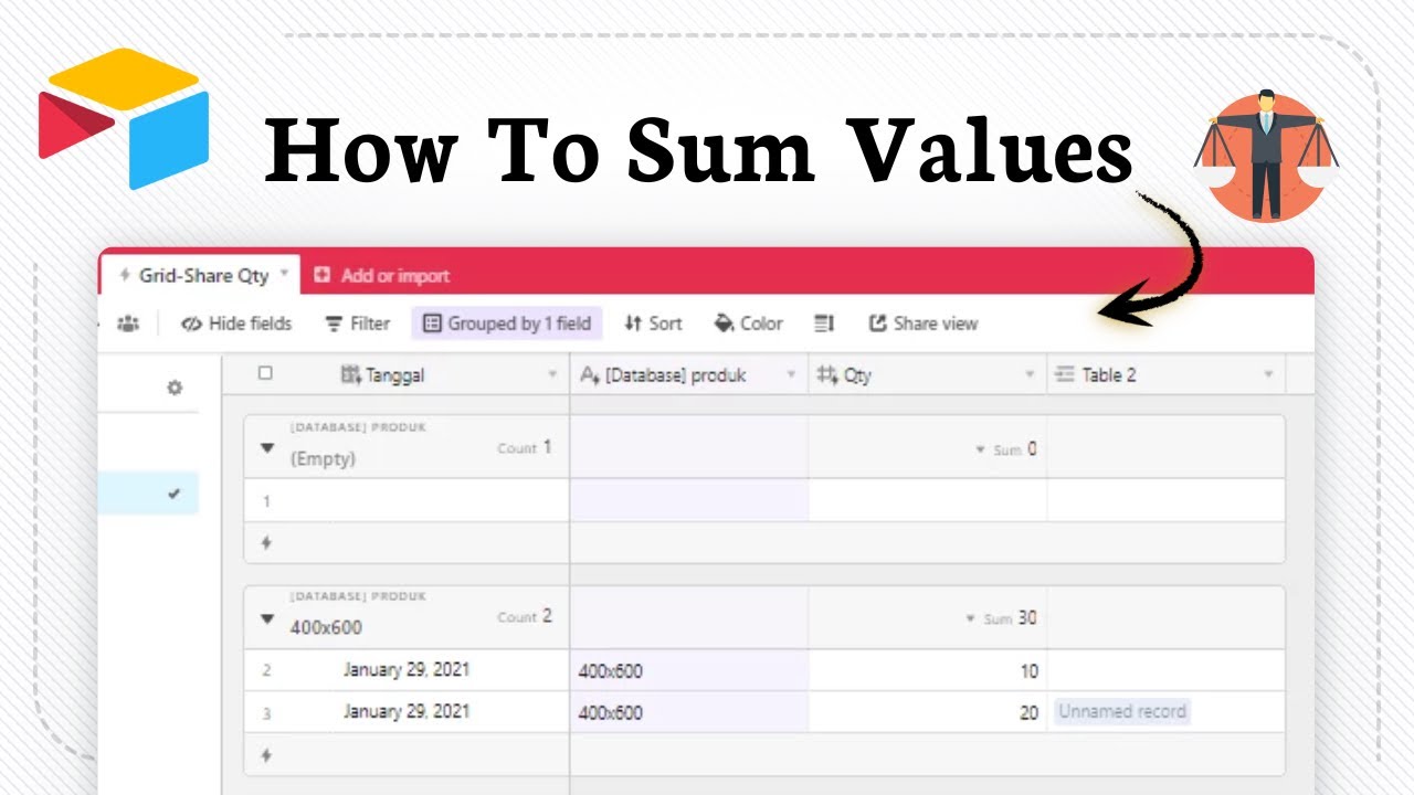 How to sum values in Airtable (Quick Totals Made Easy)