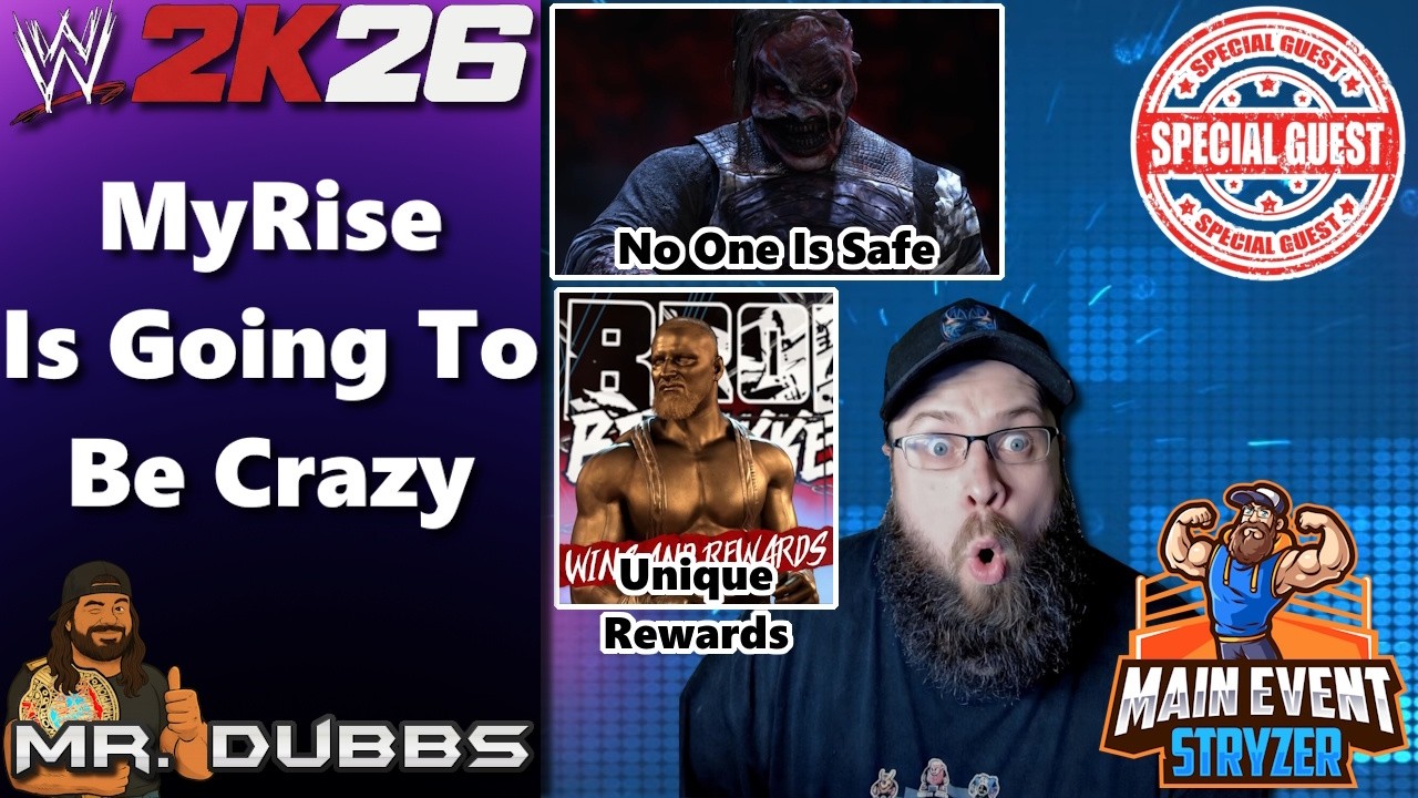 Отчет с места событий WWE 2K26: Режим MyRise с участием Стрейзера из Main Event!