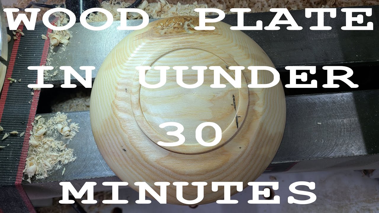 Wood Plate In Under 30 Min!