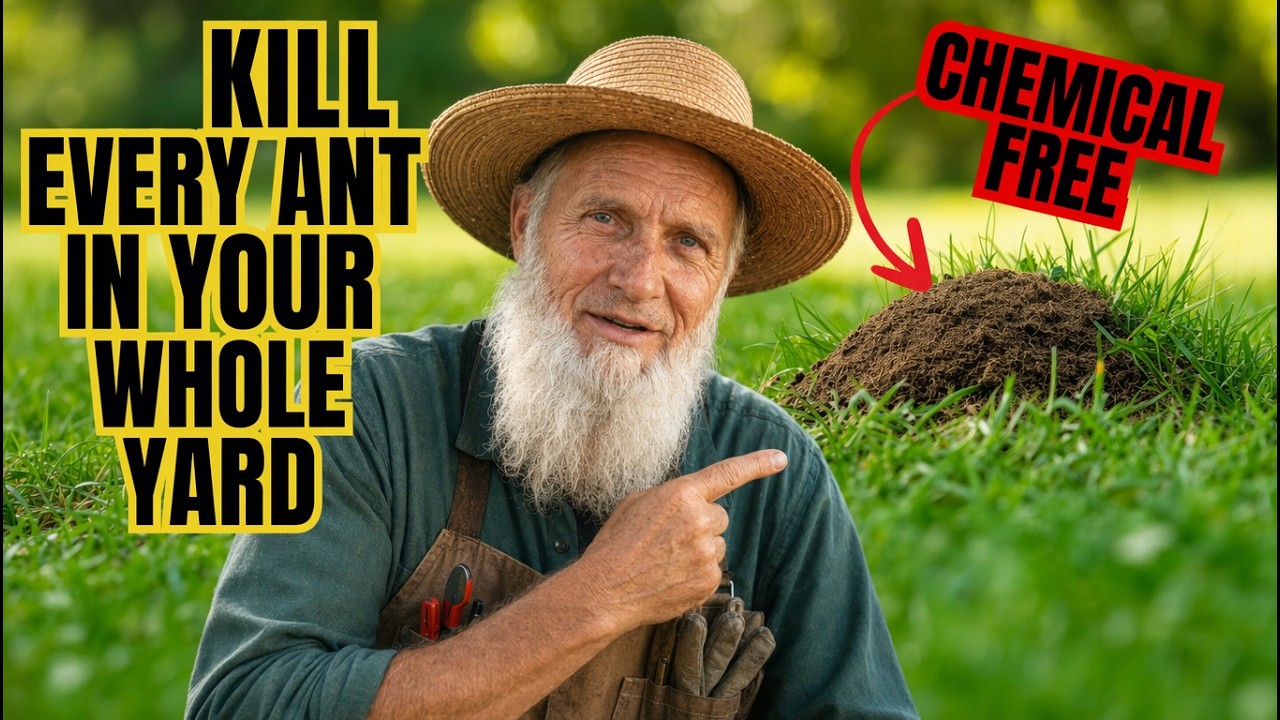 The Amish Way To Rid Your Entire Yard Of ANTS (WITHOUT CHEMICALS)