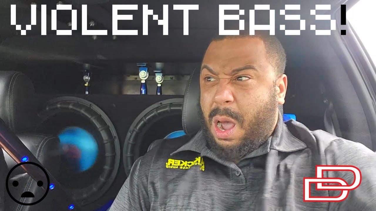 The BASS Destroyed my FACE! 4 DD 18's on 40,000 Watts in John's F-150!