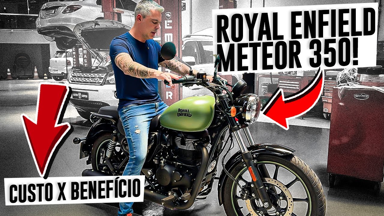 🚨Melhor Video🚨 ROYAL ENFIELD METEOR 350 uma Classic, Custom ou Chopper? BOM PREÇO? - TESTE e REVIEW