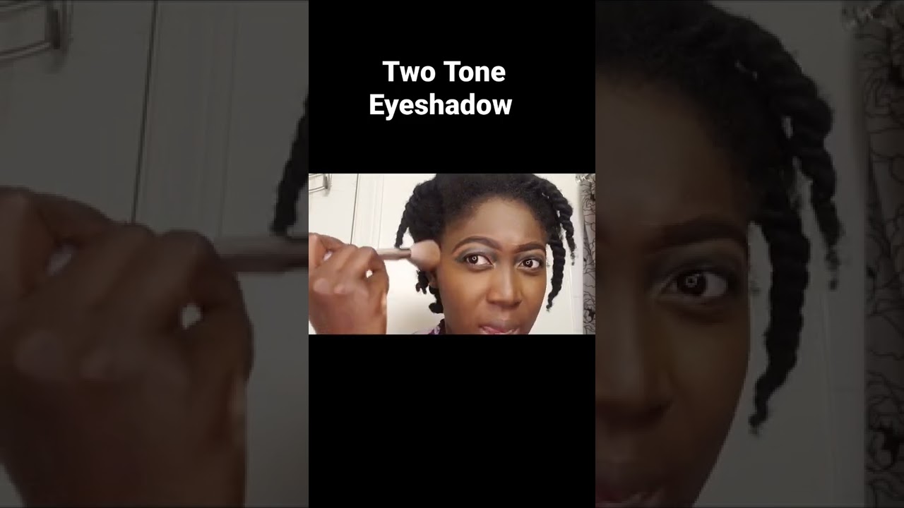 Two Tone Eyeshadow  #shorts #youtubeshort, #tutorial #darkskinmakeup #makeupideas #makeuptutorial