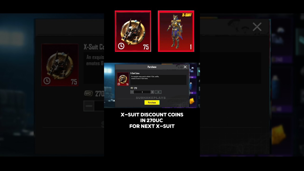 New X Suit Coins Coming With New X Suit Crate Opening In Pubg Mobile 3.7 Update #shorts