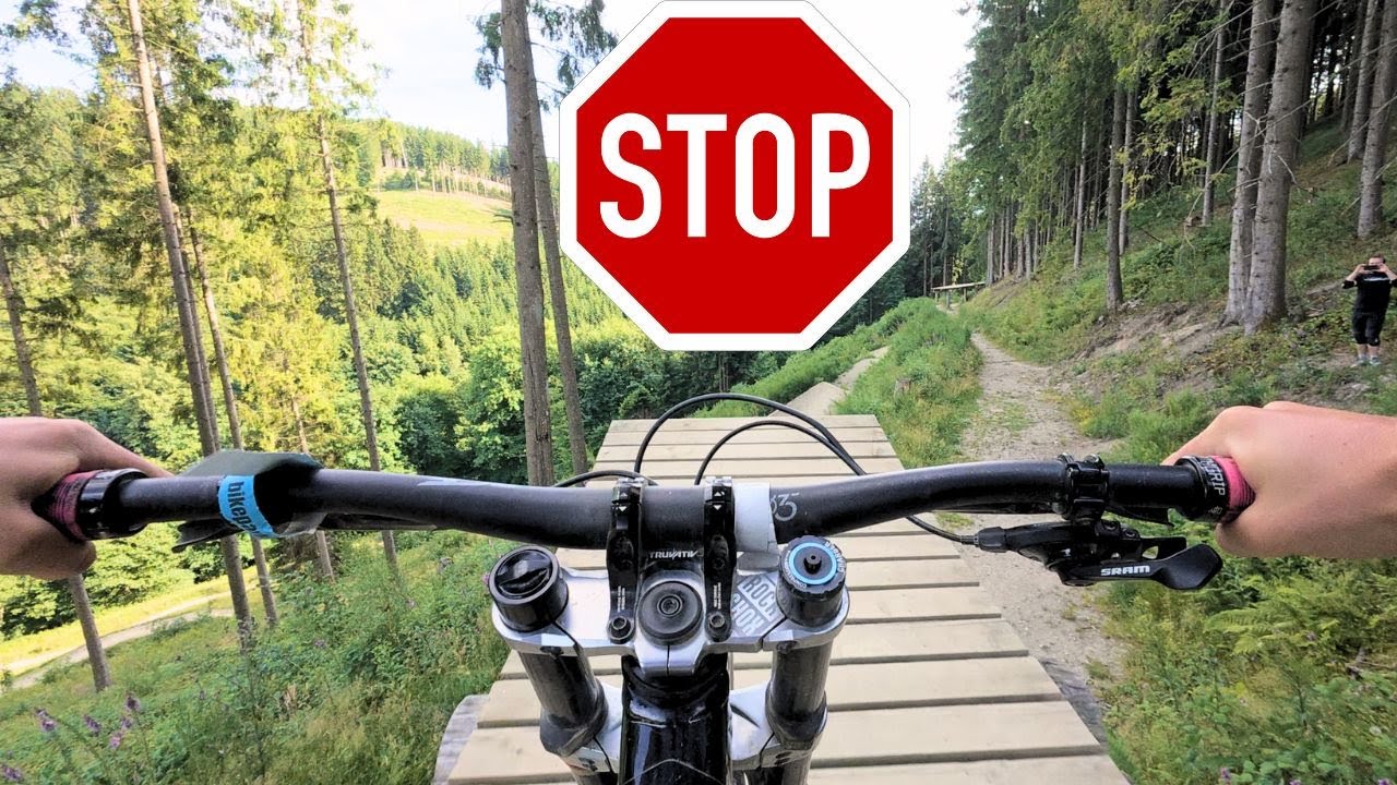 Fast zerstört im Greenhill Bikepark  / Vorbereitung auf Österreich