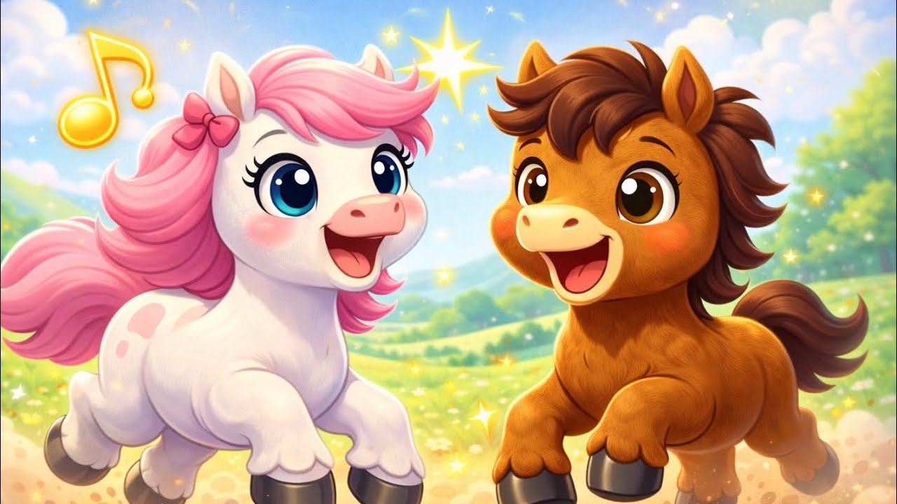 Canción de Los Caballitos 🌟🐎 | Y Más Canciones de la Granja para Niños #lavacalola #bartolito