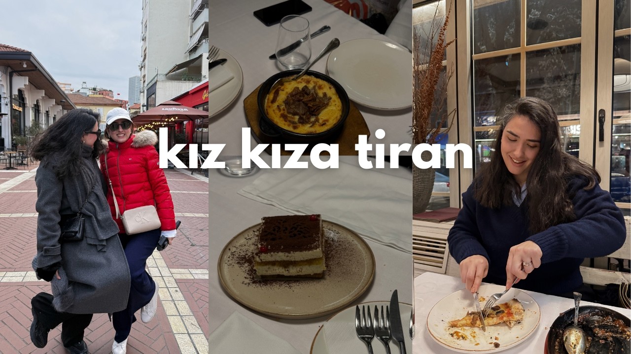 Hadi kız kıza Tiran'a gidelim 🍨 lezzetli tatlılar, tiran şehir turu #tirana