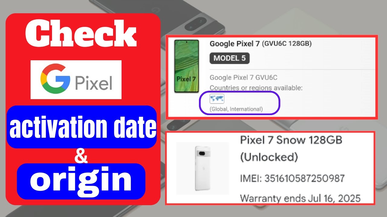 Как проверить, является ли телефон Google Pixel оригинальным или поддельным | Дата активации