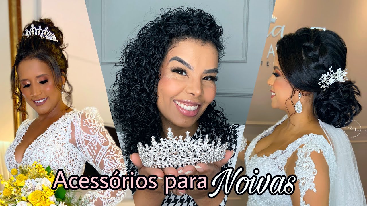 Meus ACESSÓRIOS DE NOIVA 💍 - tiaras, coroas, arranjos, véu - Noivas 2023
