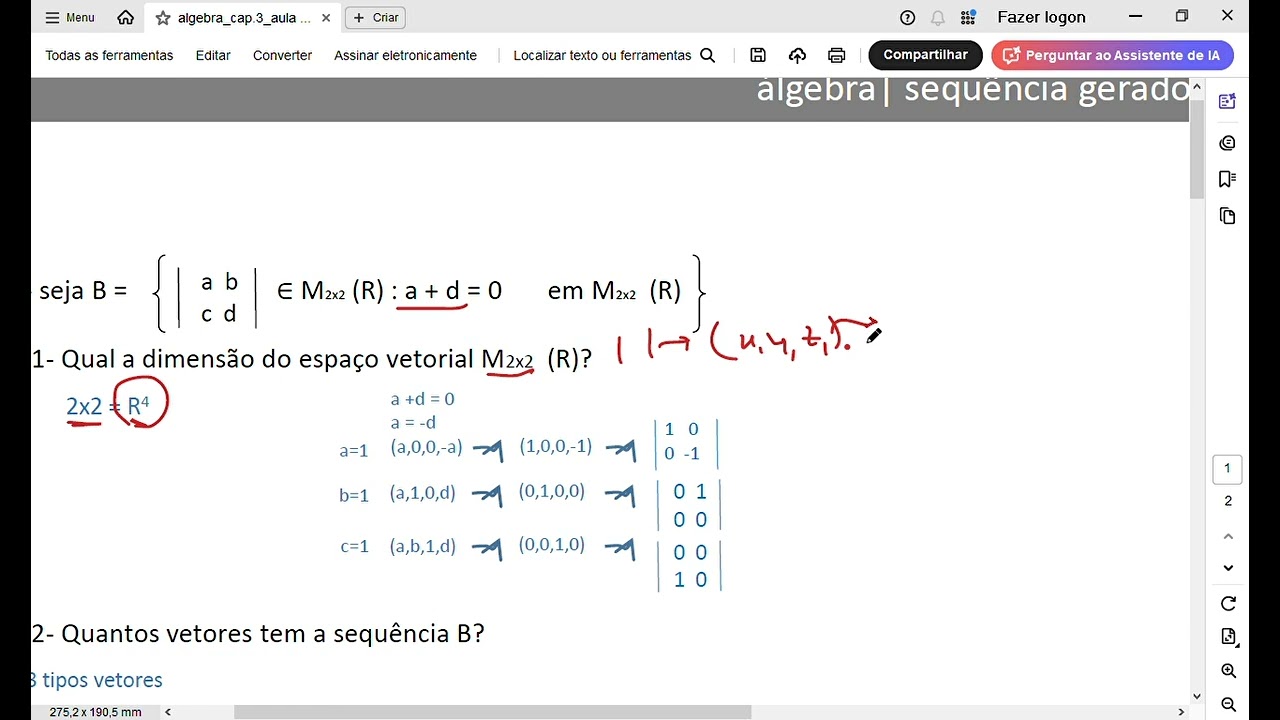 algebra_92# sequência geradora (2.1)