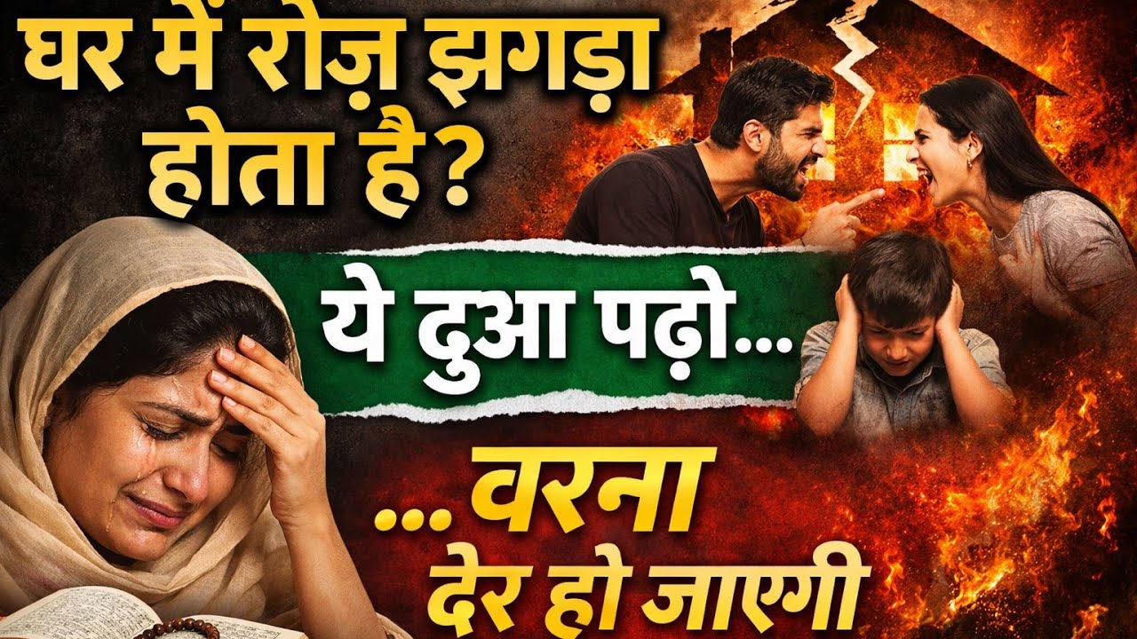 Ghar Mein Roz Jhagda Hota Hai? Ghar Mein Sukoon Lane Ki Dua 🤲💔
