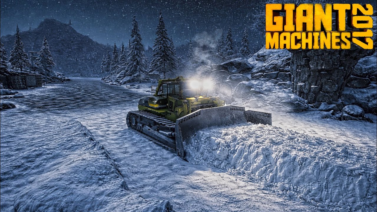 Giant Machines 2017 - Dev BulDozer ile Karla Kapanmış Yolları Temizliyoruz
