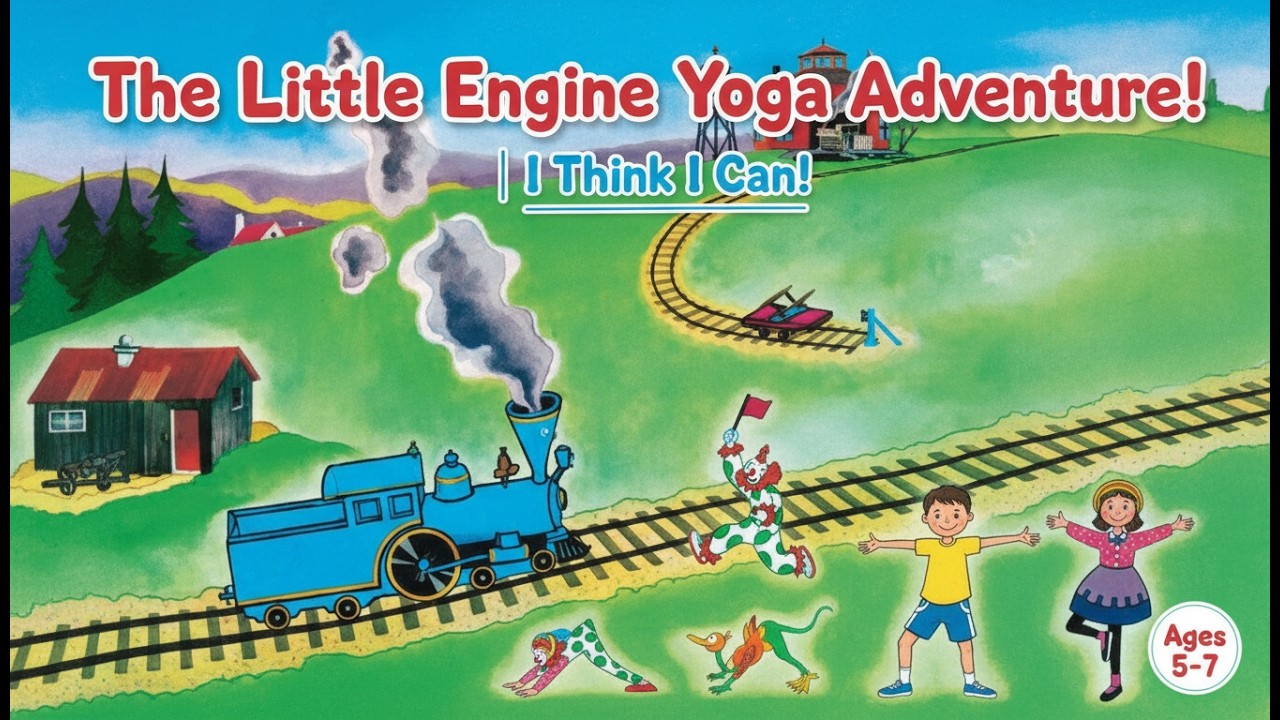 Strength & Balance (Challenge Poses for Ages 5+)| The Little Engine Yoga Adventure | I Think I Can!
