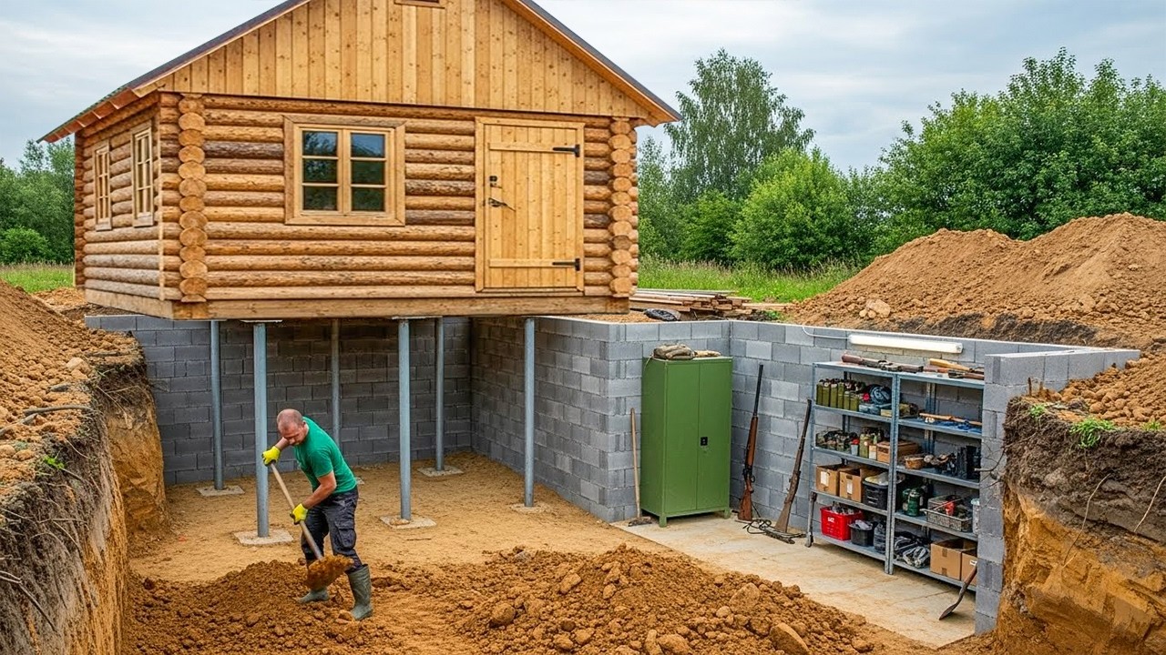 This man is building a secret underground bunker that even the government will never find!
