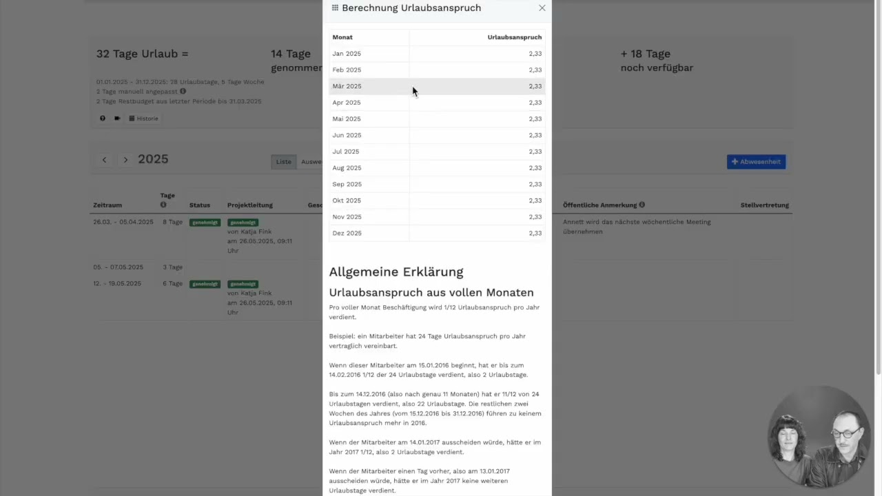 4 3 Go Live Abwesenheitsarten - projo Onboading