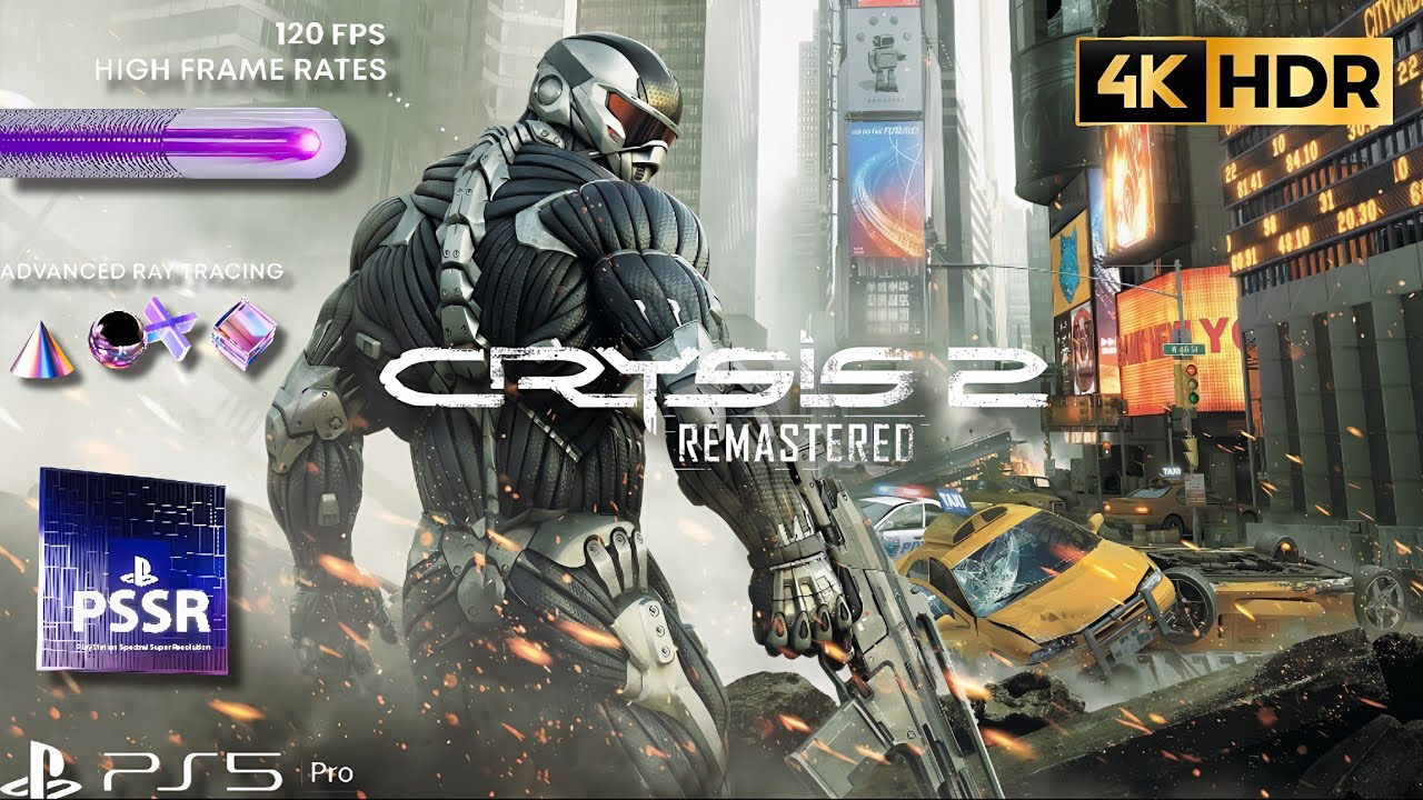 CRYSIS 2 REMASTERED | Ultra Cinematic Experience [4K 120FPS HDR | PS5 Pro PSSR]