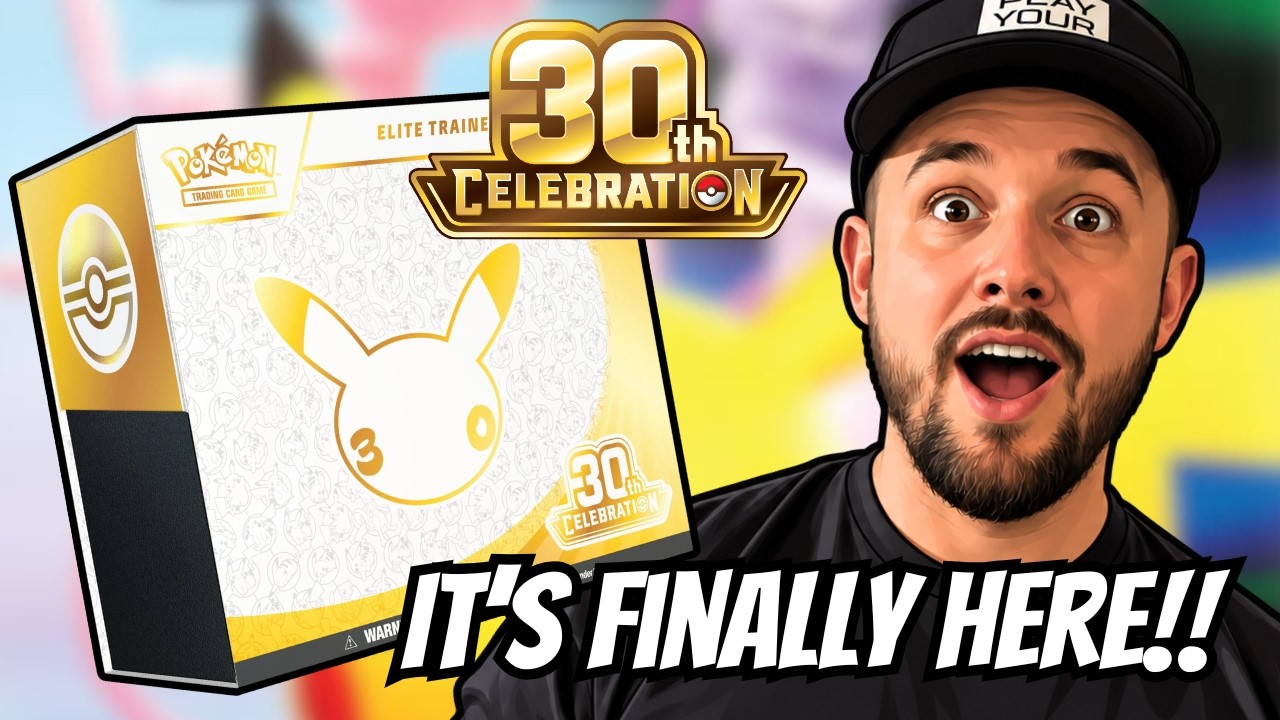 Открываем Elite Trainer Box в честь 30-летия Pokemon!!