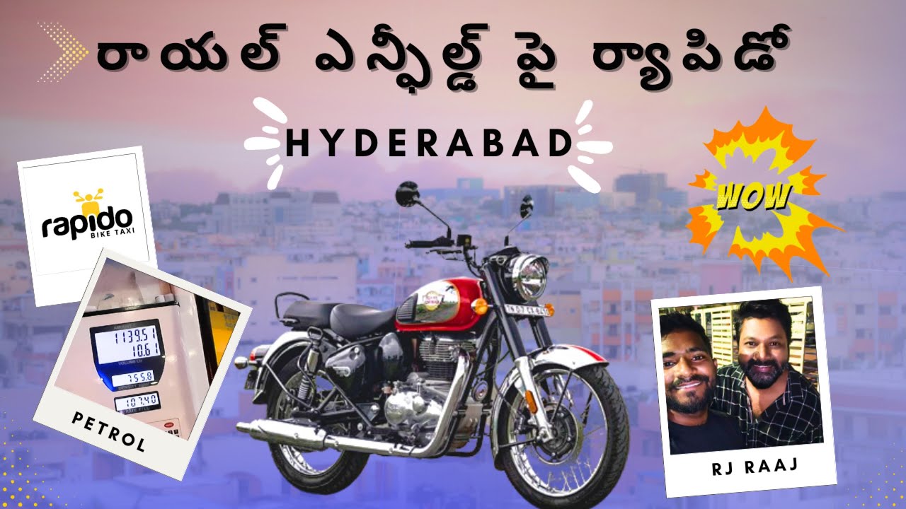 Rapido on Royal Enfield | Hyderabad | UBER | OLA | Funny | Bike ride