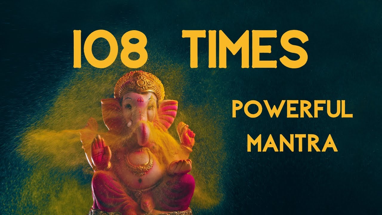 Om Gan Ganpataye Namah 108 Times | Powerful Ganesh Mantra to Remove Obstacles #ganeshmantra108