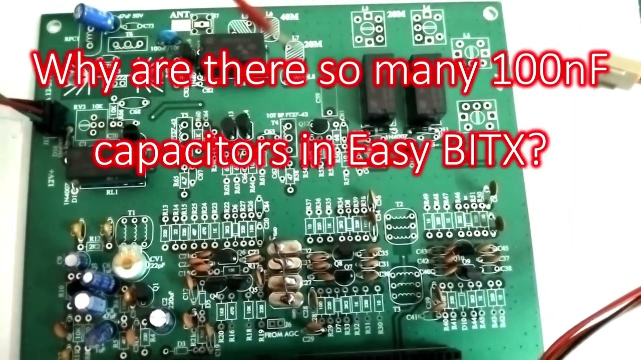 Why are there so many 100nF capacitors in Easy BITX?