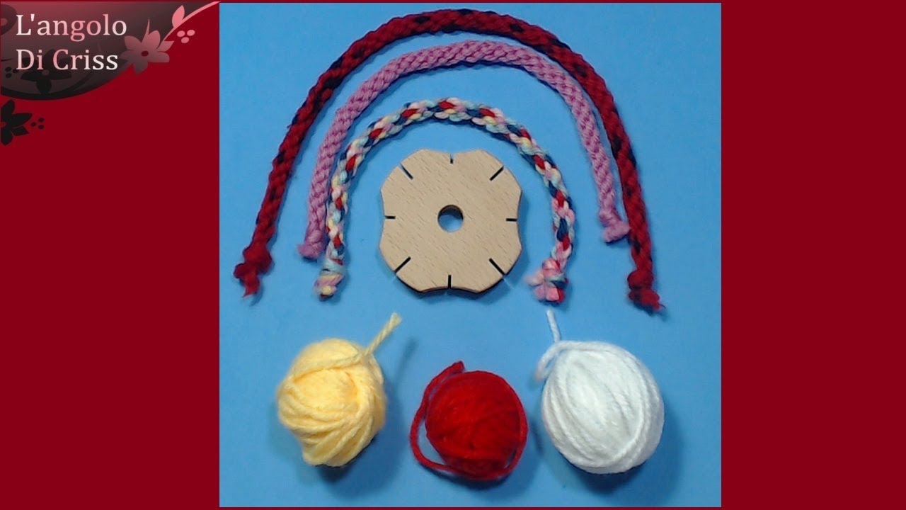 Come si usa il telaio a stella per fare i cordoncini  kumihimo ❤ tutorial❤