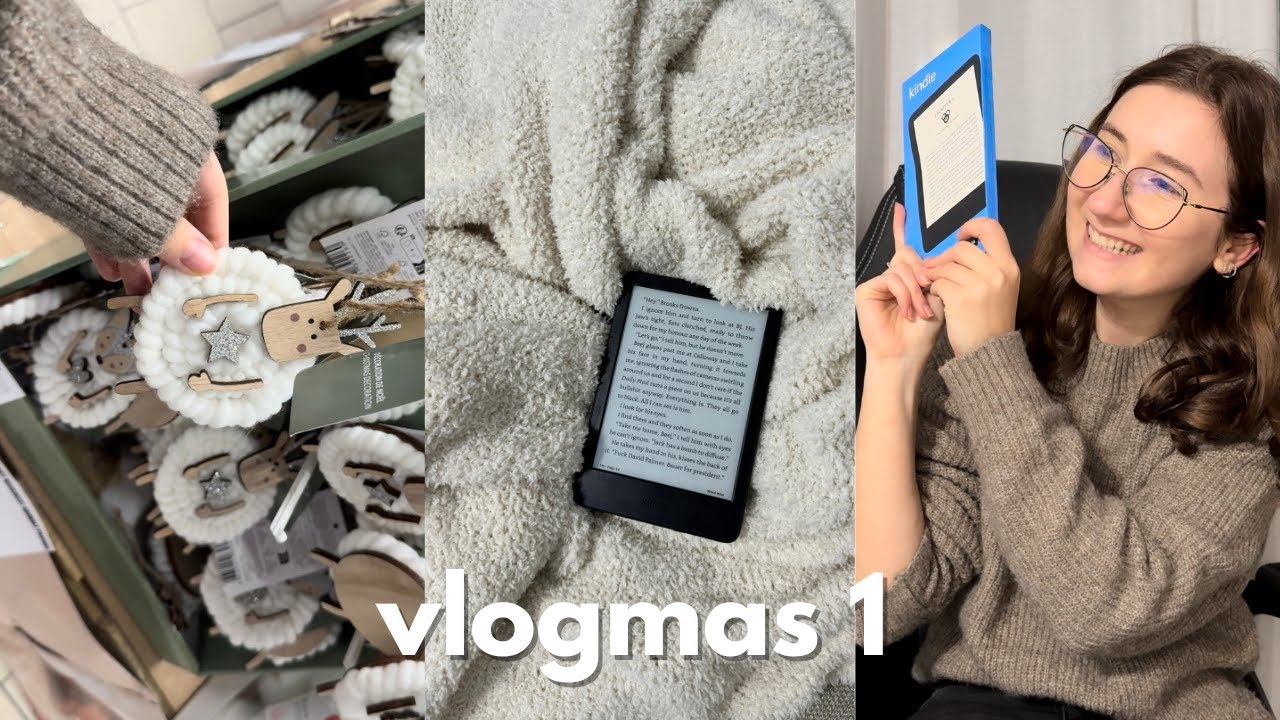 Mergem in auchan dupa decoratiuni de Craciun, unboxing si configurare kindle 11 | vlogmas 1