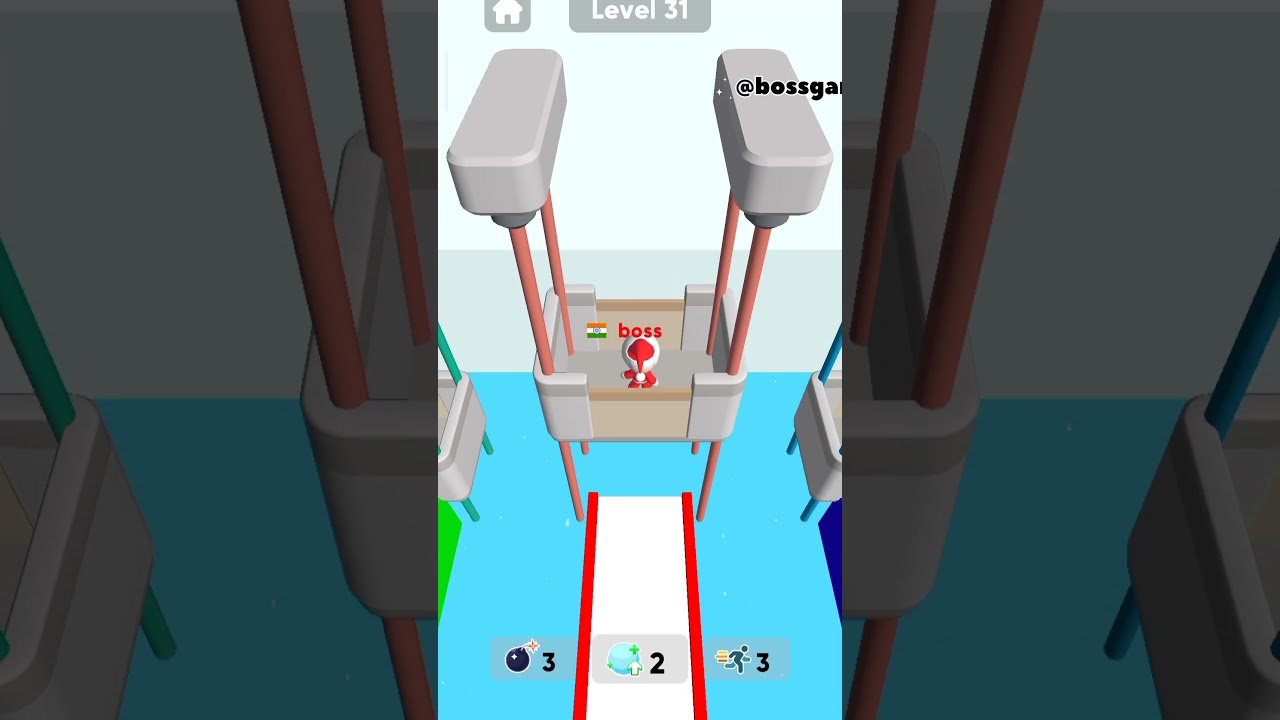 Snow race 3d Level-31 || Boss Gaming #snowgaming #3dgames #no1trending #trendingshorts #bossgaming