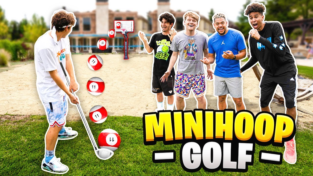 INSANE Mini-Golf TRICKSHOT Basketball