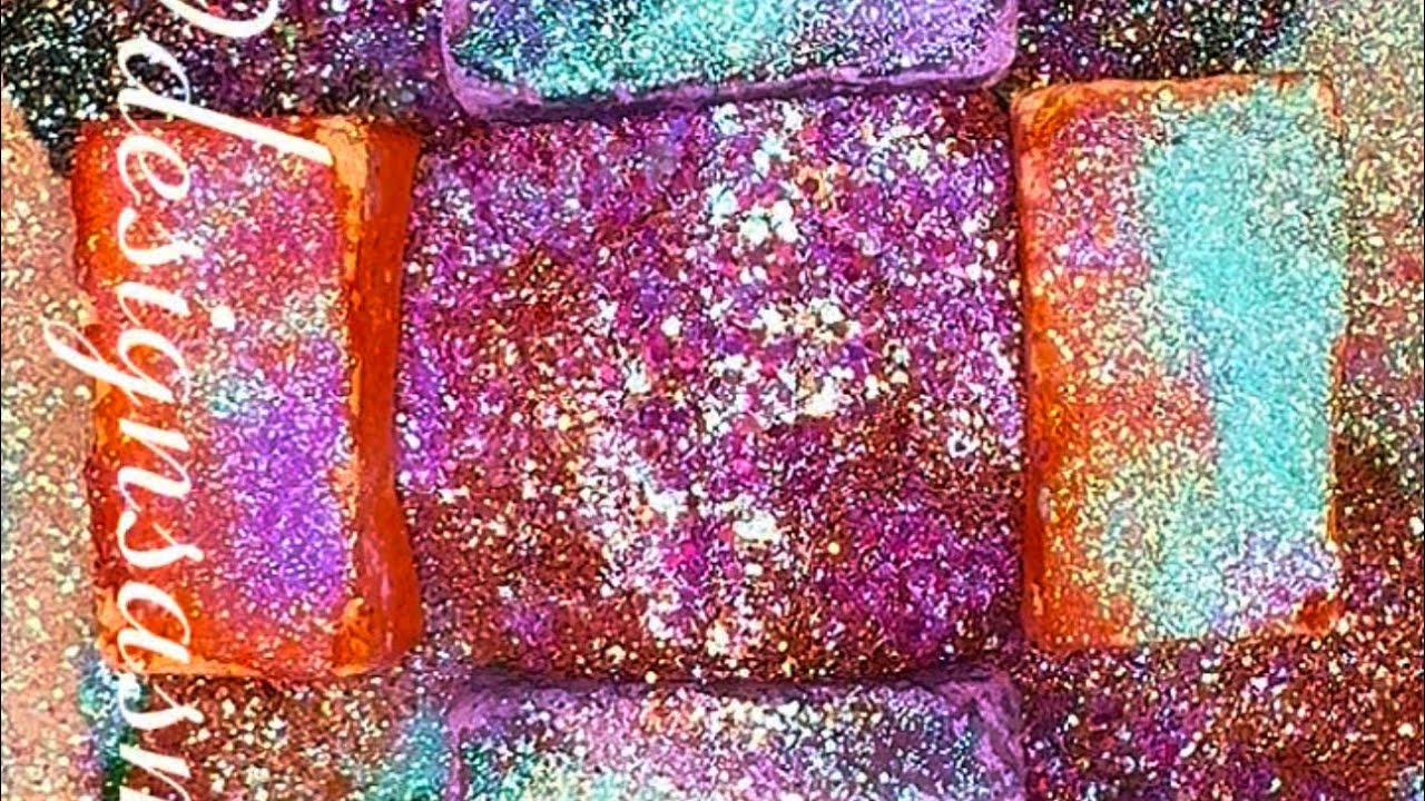 Glitter n sand overload using beautiful blocks reforme by @ASMRgymchalkIndonesia 