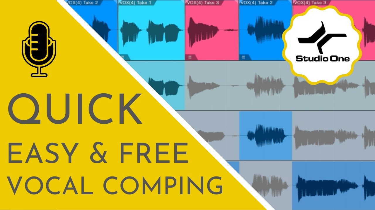 Quick, Easy and FREE Vocal Comping Software: Studio One Prime