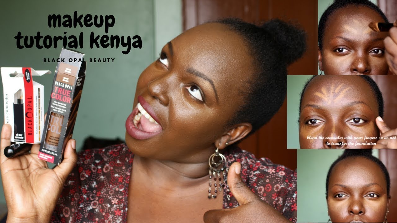GET READY WITH ME | MAKEUP TUTORIAL  KENYA ,Trying Drugstore Foundation |tutorial dark skin girl
