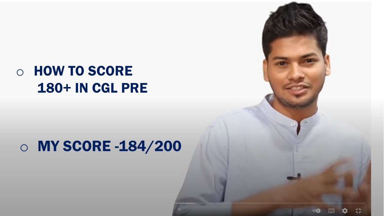 How to Score 180+ in CGL Pre |BY Abhishek Ojha  Scored 184/200 | 🔥😍