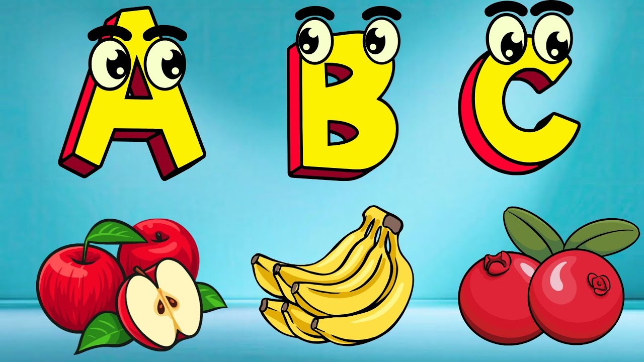Phonics Song - ABC Fruits Song | A is for Apricot | Toddlers learning alphabet A to Z | ABC Song
