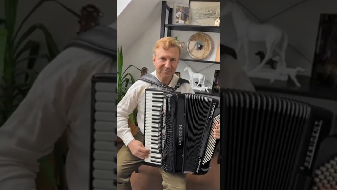 Guerrini President acordeon electric - perfect pentru concerte  ✈️ #acordeon #travel
