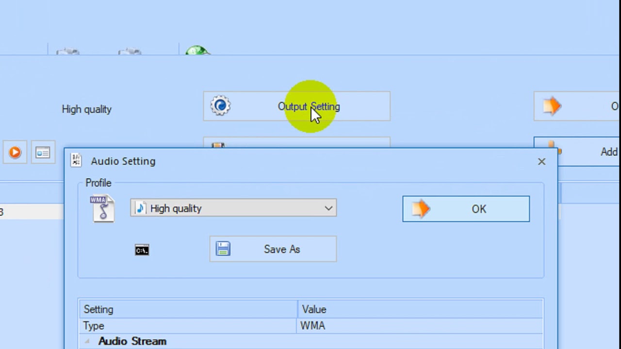 How to convert MP3 to wma using Format Factory