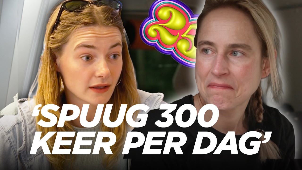 Angèle (38) spuugt alles wat ze eet en drinkt automatisch uit | Je Zal Het Maar Hebben