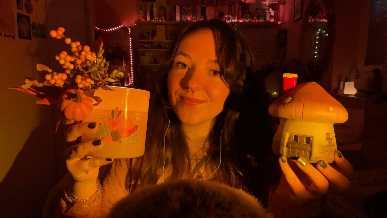 ASMR fall decor show and tell 🍂 cozy autumnal vibes & loads of tapping