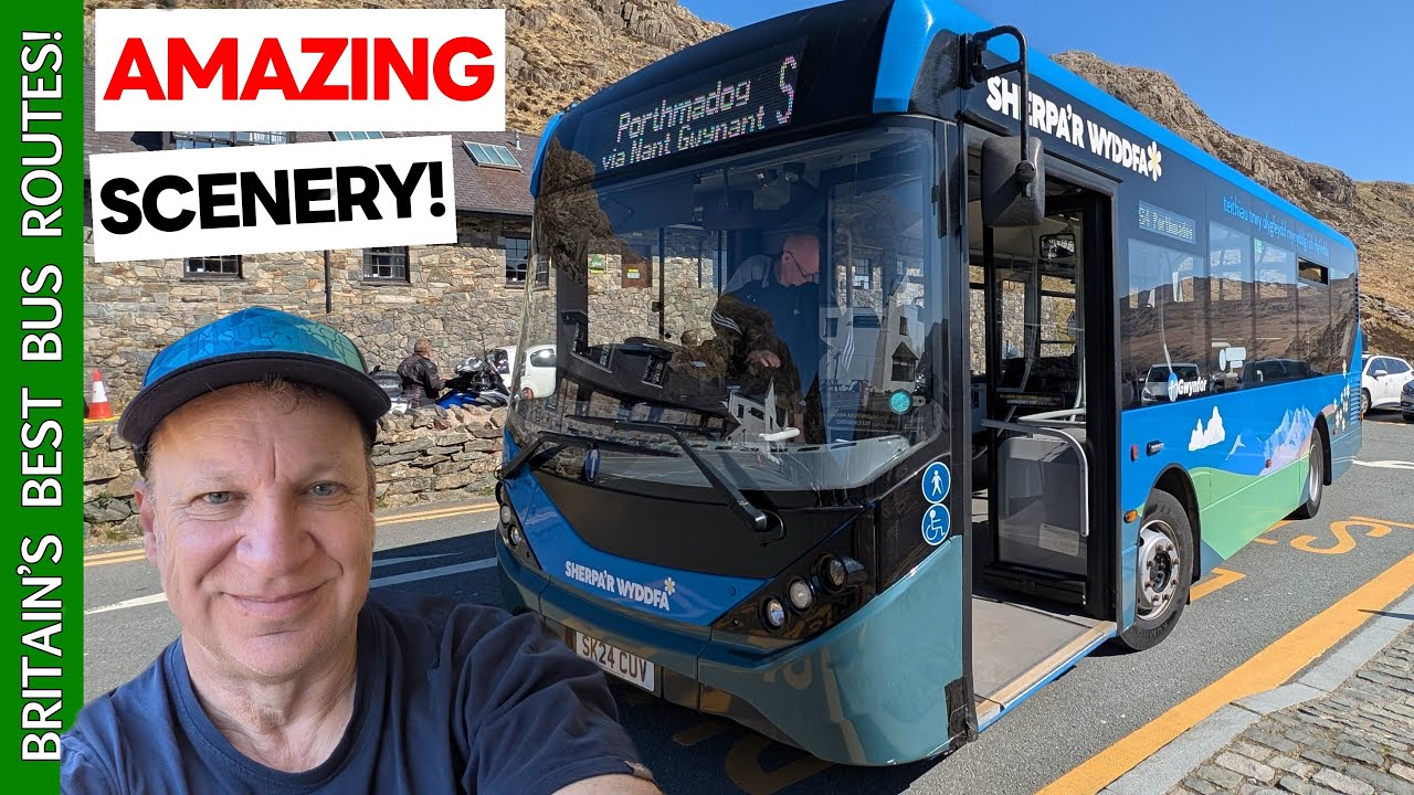 I Took the MOST SCENIC bus route in BRITAIN!  And I was SHOCKED!!!