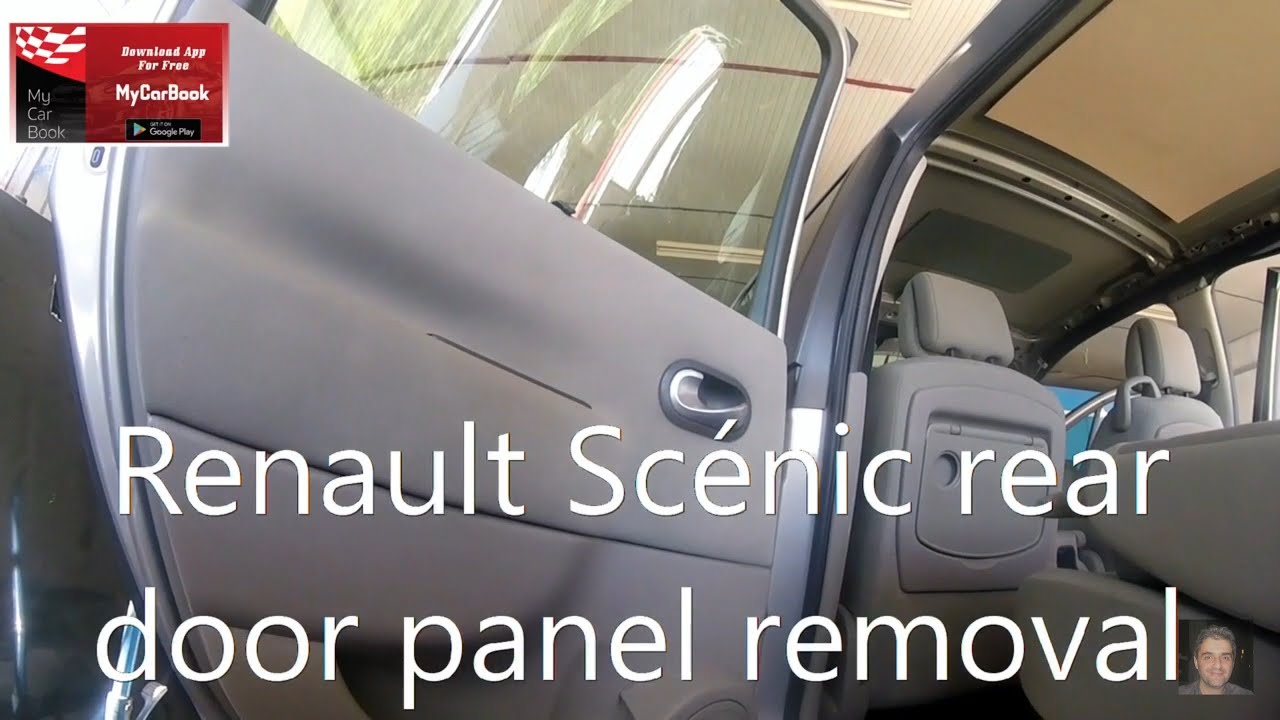 Renault Scénic II (2003–2009) rear door panel removal