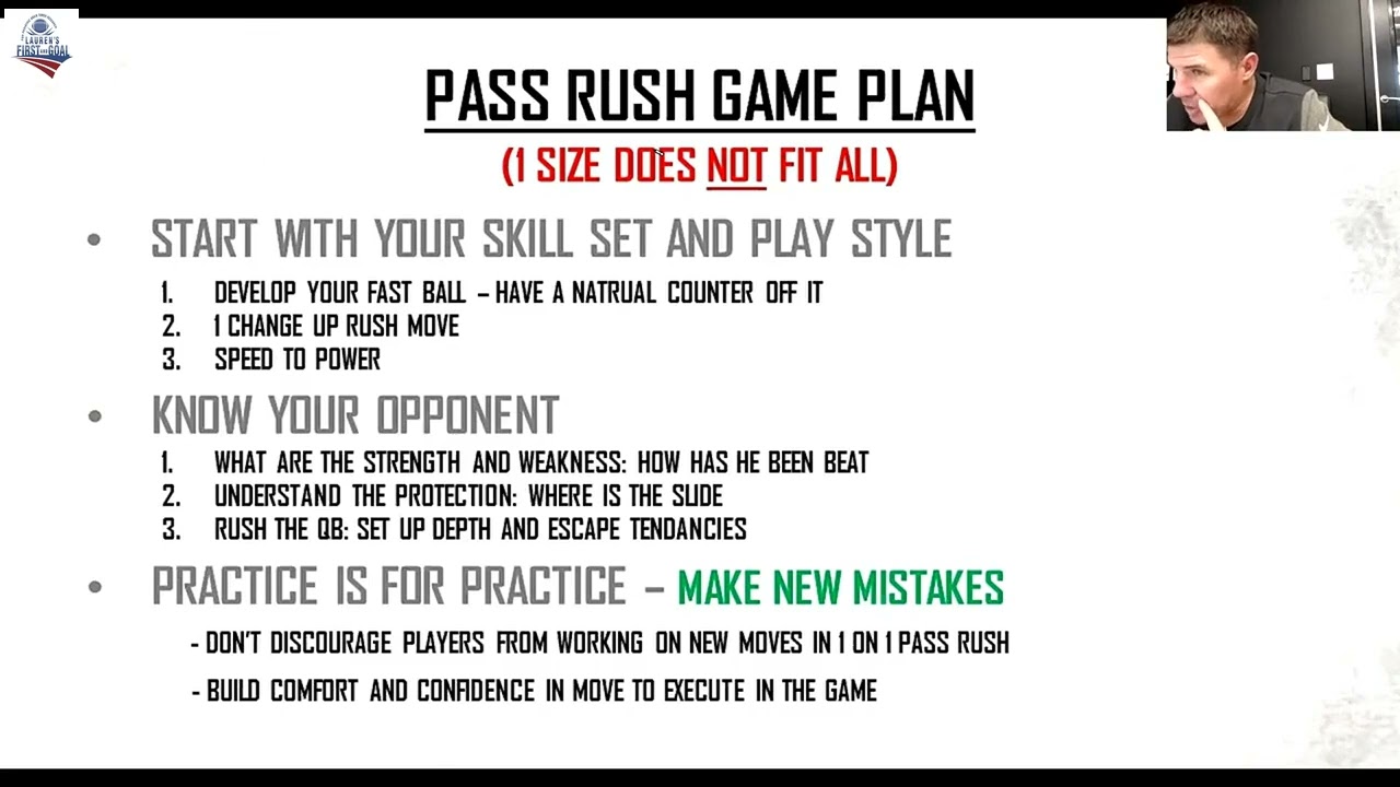 Buffalo Bills Assistant DL coach Matt Edwards - Pass Rush Game Plan