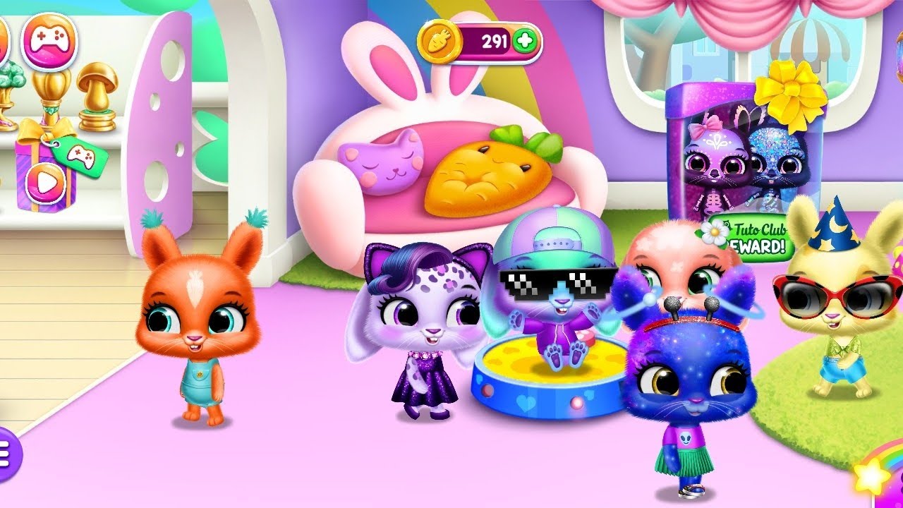 Bunnsies New rabbit open 4 pets TutoTOONS video 