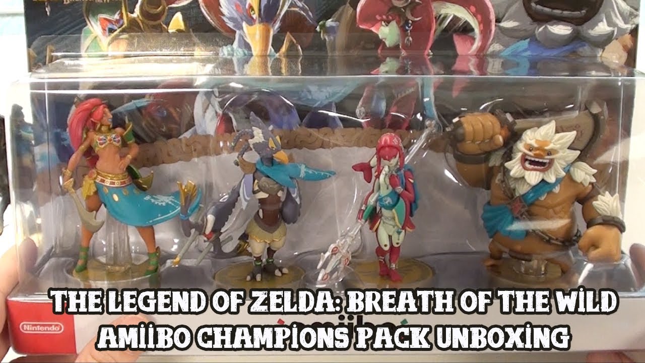 [Amiibo] Zelda: Breath of the Wild - Champions pack - Unboxing