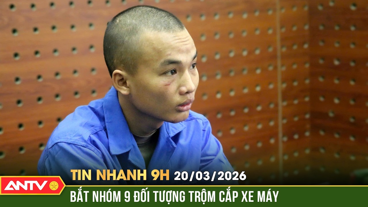 Tin nhanh 9h ngày 20/3: Triệt phá băng trộm xe máy liên tỉnh, 9 đối tượng sa lưới | ANTV